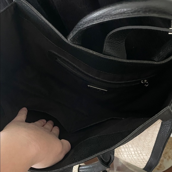 Claudia Firenze embossed leather Italian tote bag crossbody - Picture 4 of 7